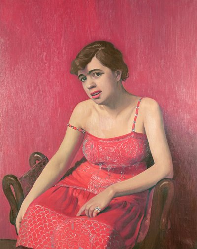 Romanian Woman in a Red Dress, 1925 by Felix Edouard Vallotton